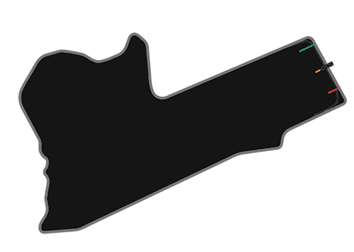 Top down view of the Bathurst Mount Panorama Circuit racing track