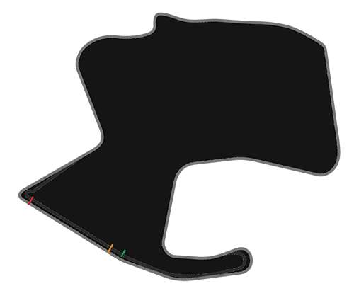 Top down view of the WeatherTech Raceway Laguna Seca racing track